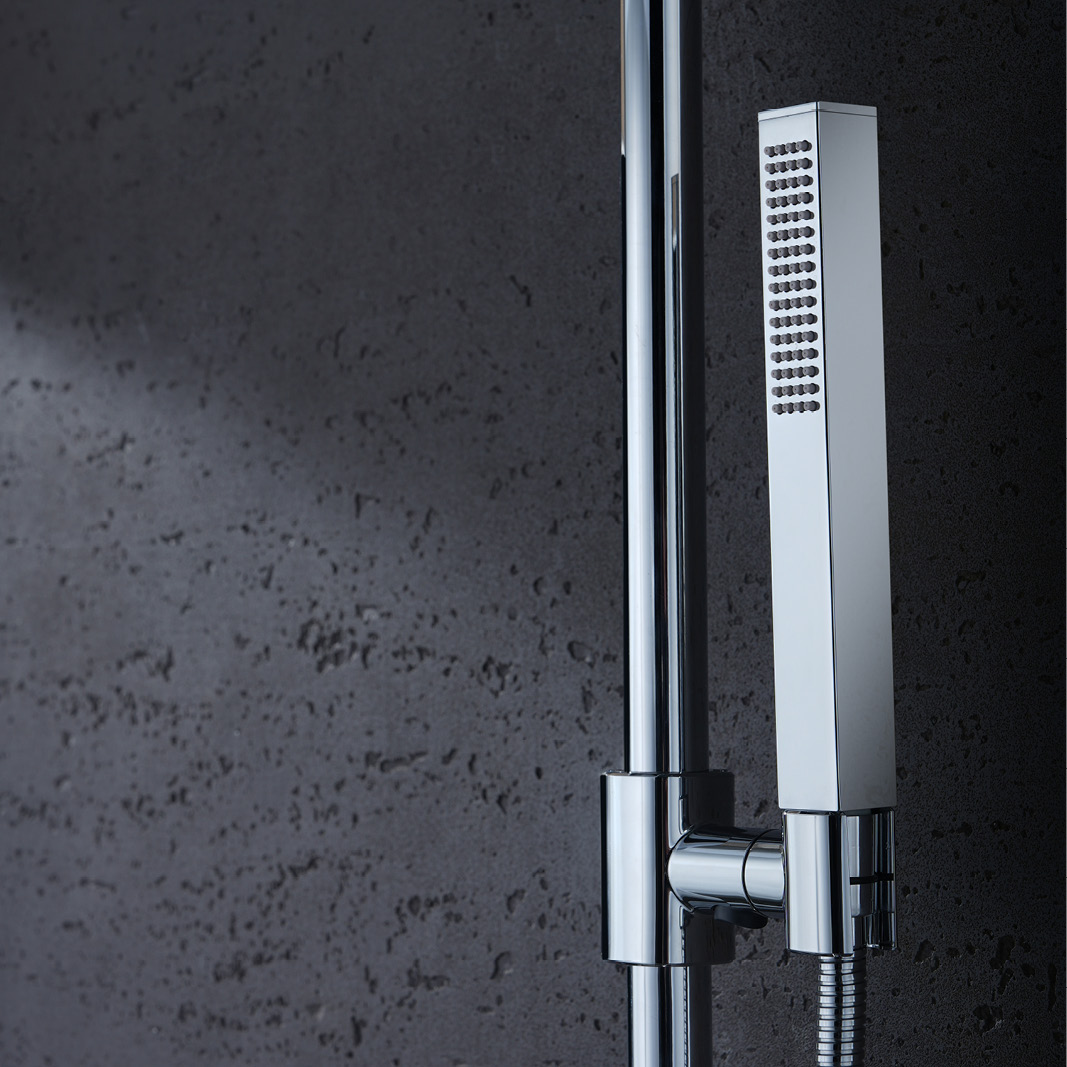 B10801 Single Jet Square Hand Shower