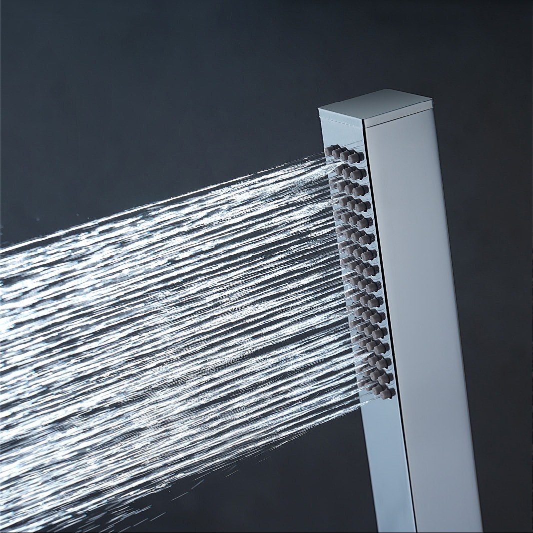 B10801 Single Jet Square Hand Shower