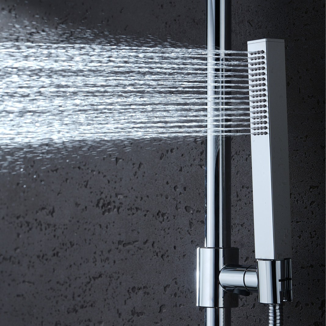 B10801 Single Jet Square Hand Shower
