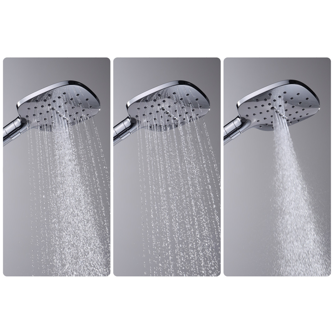 B90730 3-Jet Square Hand Shower