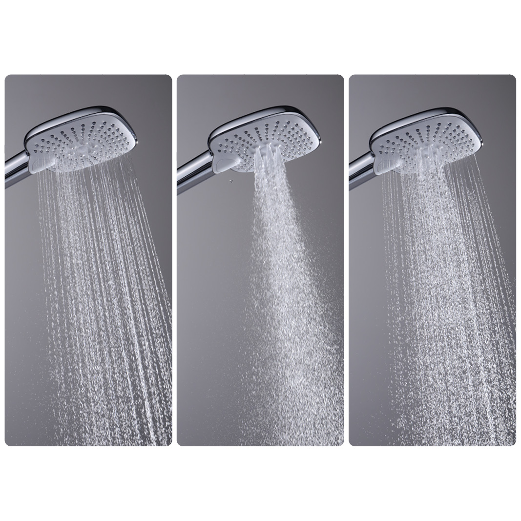 B80631 3-Jet Square Hand Shower