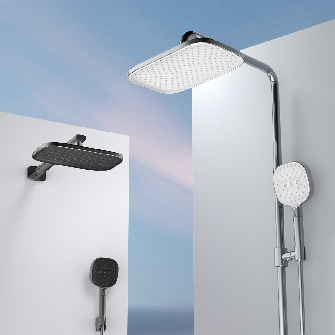 B90820 2-Jet Square Hand Shower