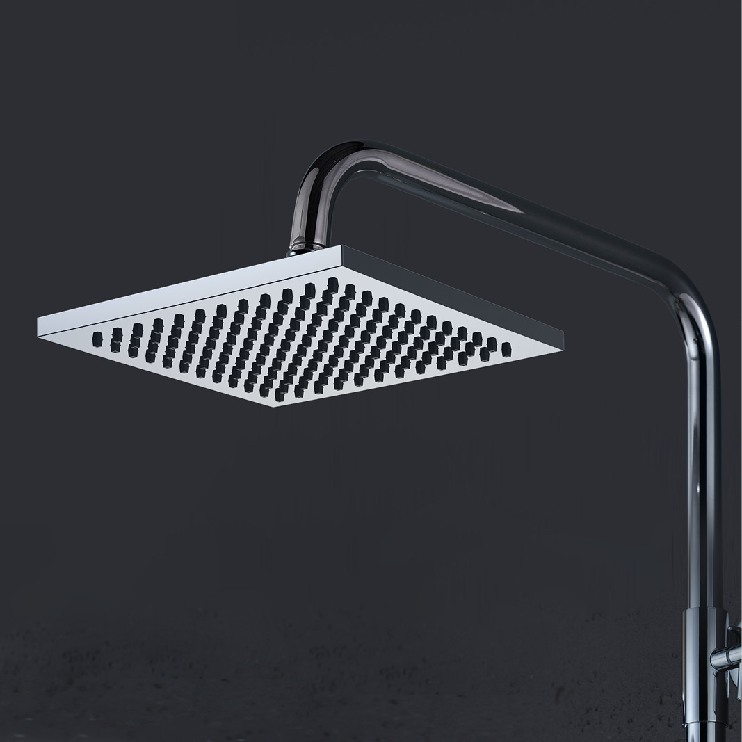 A10701 8-inch Single jet Square Rain Shower Head