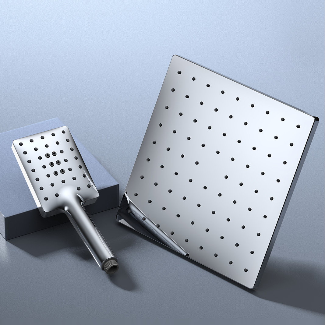 A12801 10-inch Single jet Square Rain Shower Head