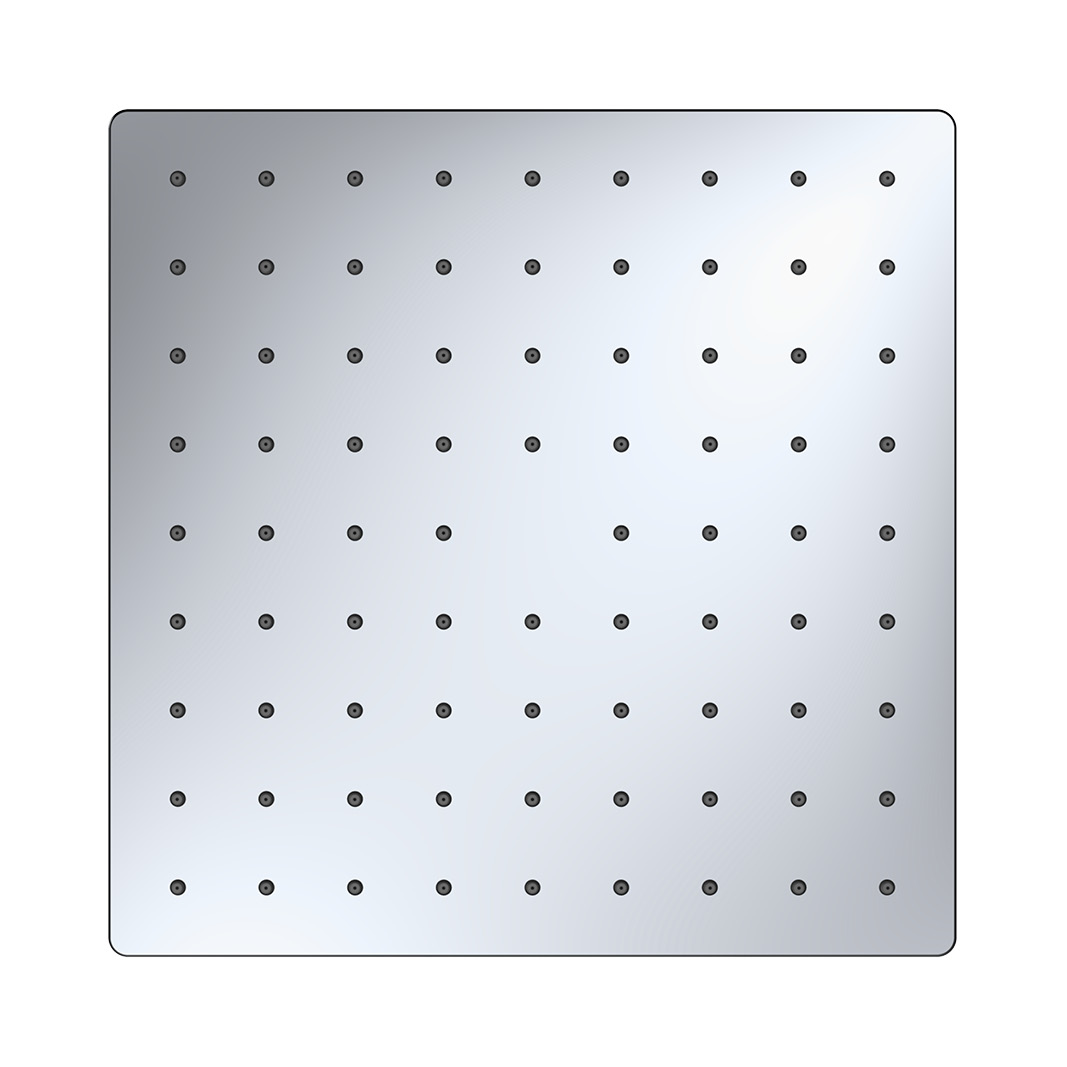 A12801 10-inch Single jet Square Rain Shower Head
