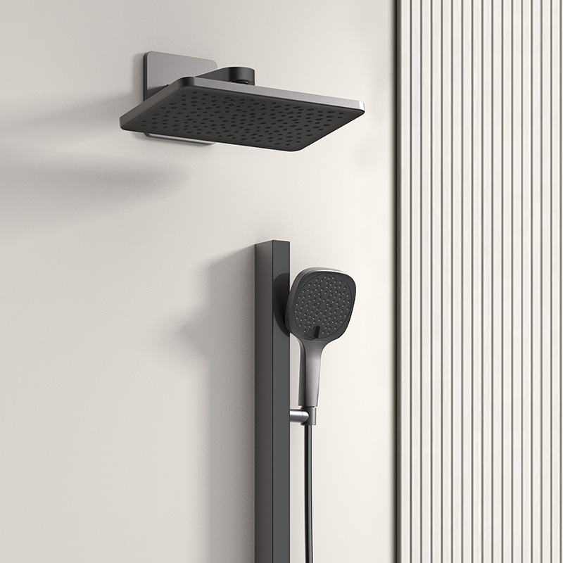 A16103 Single Square Self-Cleaning Rain Shower Head