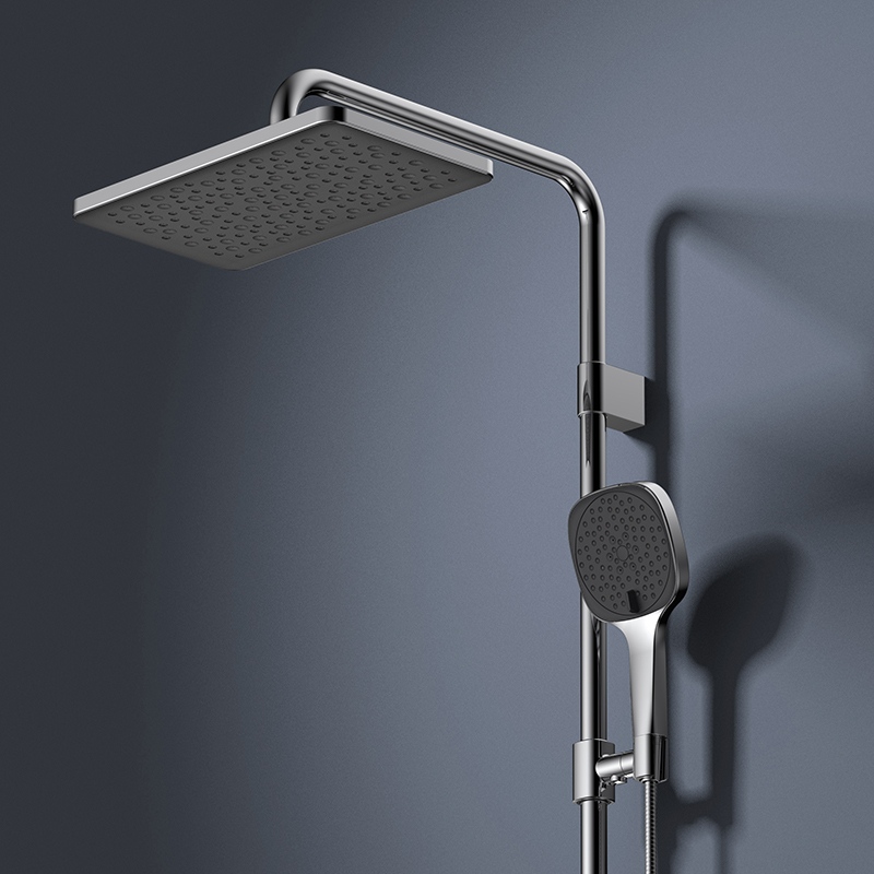 A16103 Single Square Self-Cleaning Rain Shower Head