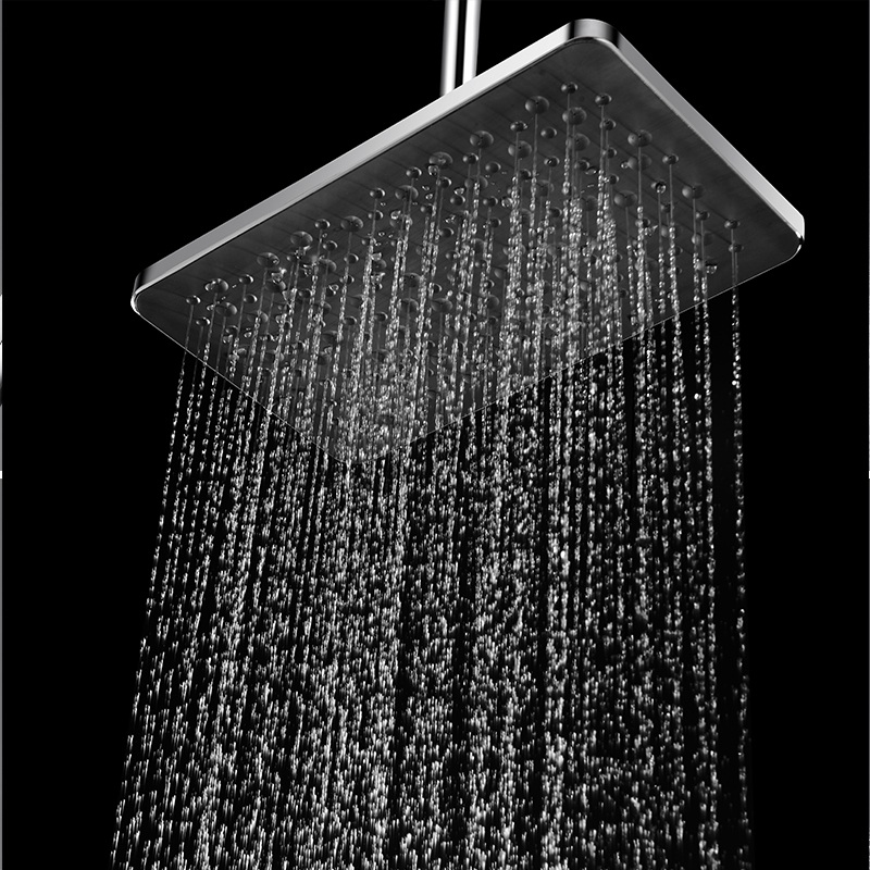 A16103 Single Square Self-Cleaning Rain Shower Head