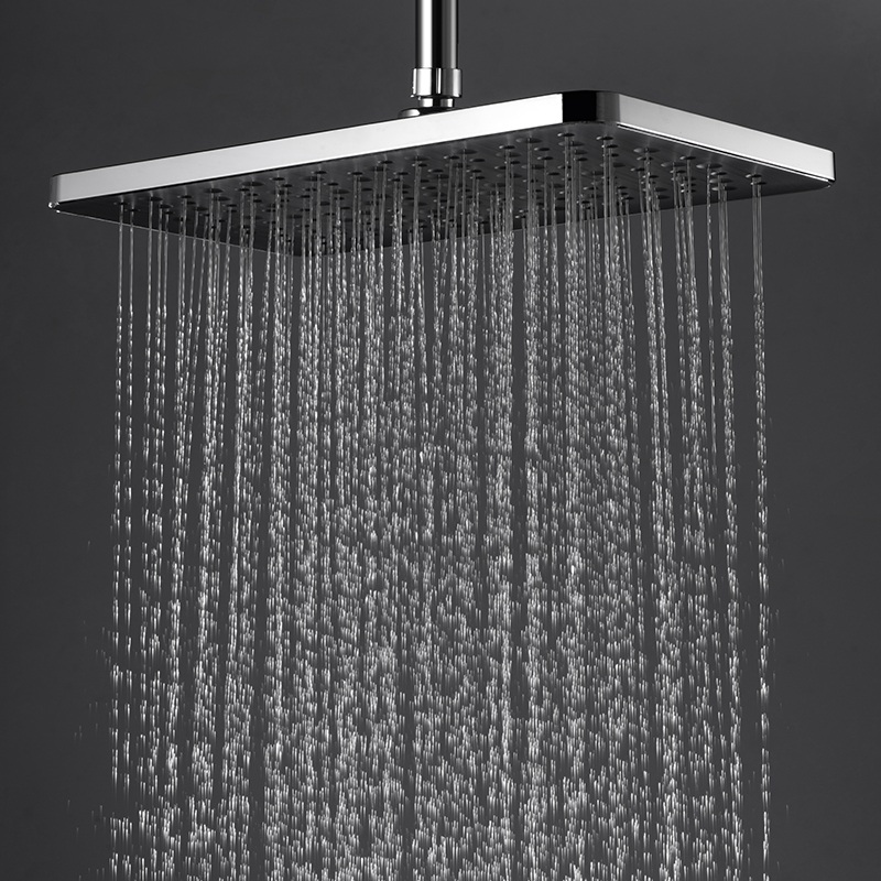 A16103 Single Square Self-Cleaning Rain Shower Head