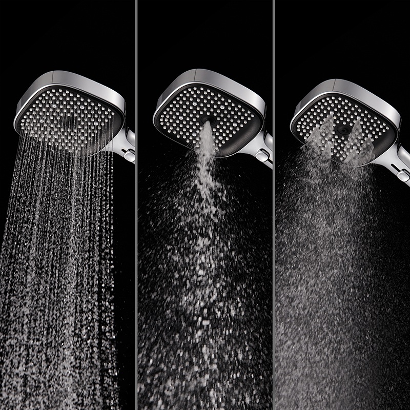 B91330 3-Jet Square Hand Shower