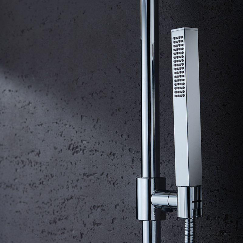 B10801 Single Jet Square Hand Shower