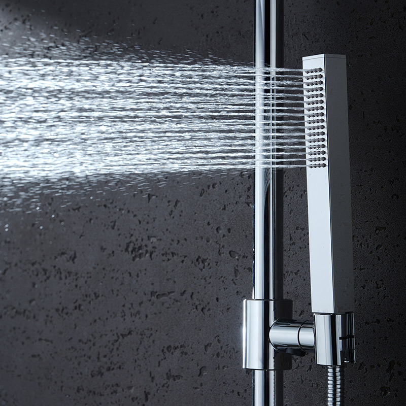 B10801 Single Jet Square Hand Shower